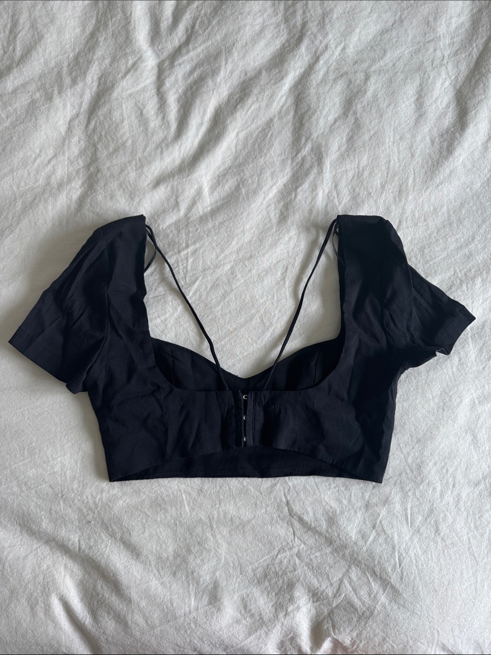 Zara Black Cropped Top